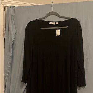 New York & Company Black Jersey Dress